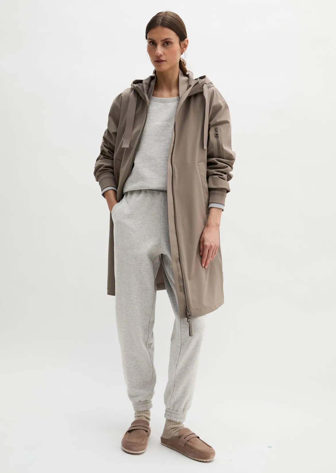 3-Lagen-Regenjacke MOP x Function aus wasserdichtem Nylon-Stretch