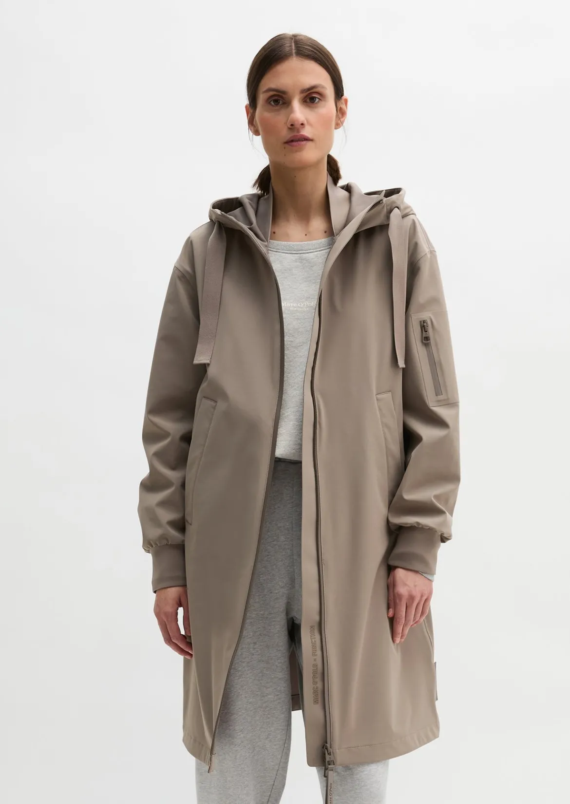 3-Lagen-Regenjacke MOP x Function aus wasserdichtem Nylon-Stretch