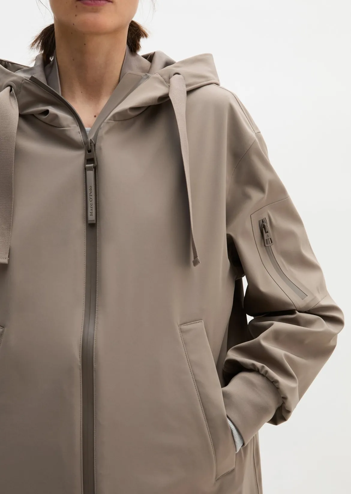 3-Lagen-Regenjacke MOP x Function aus wasserdichtem Nylon-Stretch