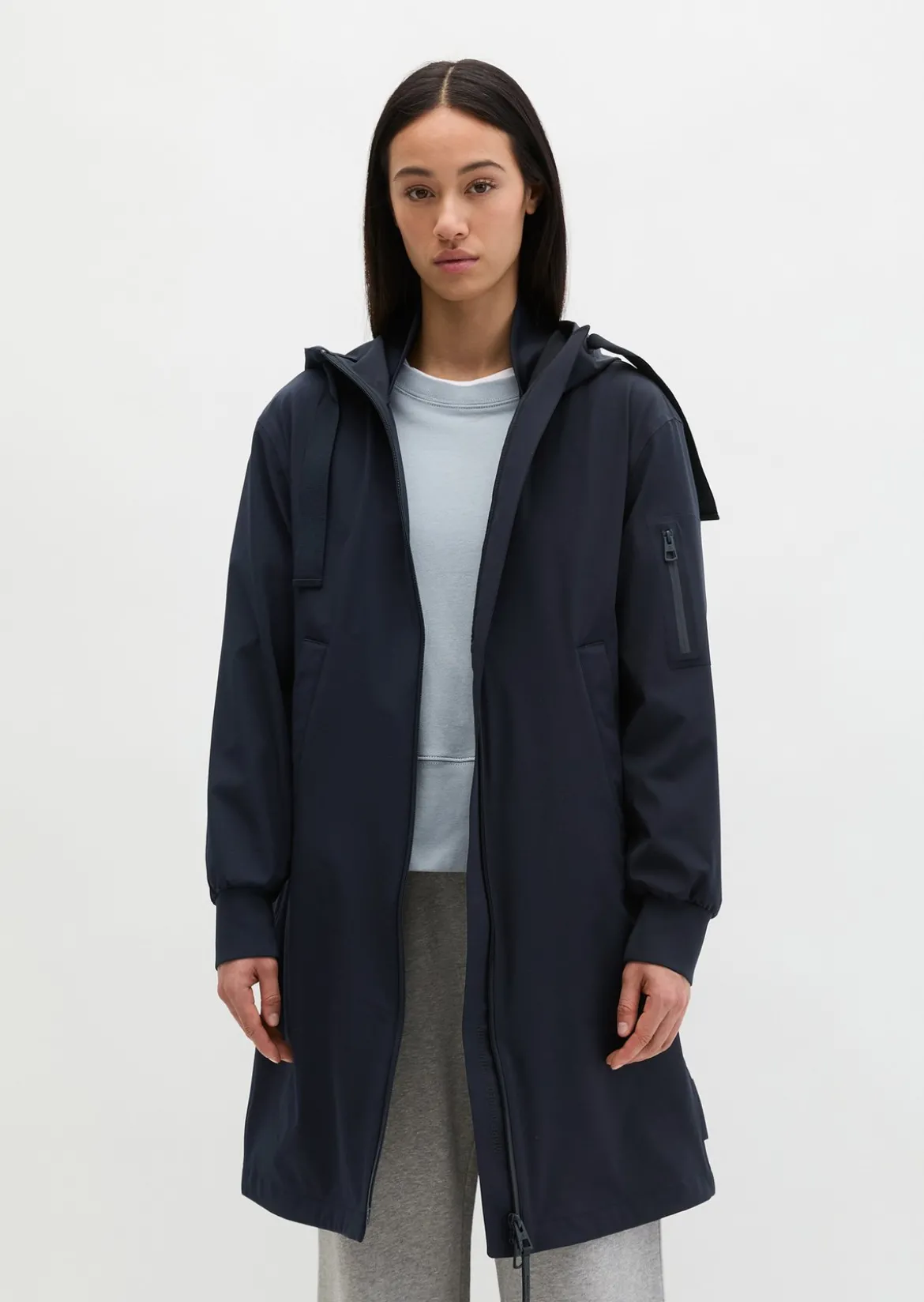 3-Lagen-Regenjacke MOP x Function aus wasserdichtem Nylon-Stretch
