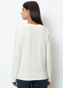 Langarm-Lounge-Shirt aus Bio-Baumwoll-Jersey