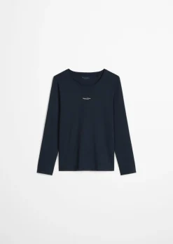Langarm-Lounge-Shirt aus Bio-Baumwoll-Jersey