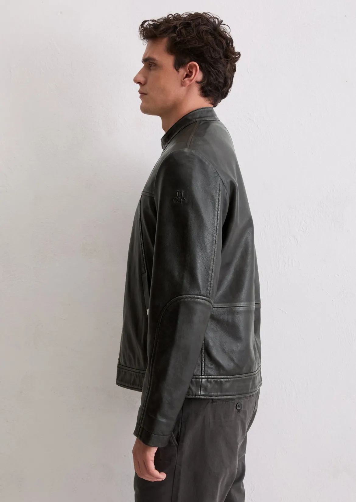Lederjacke im Biker-Style regular aus edlem Lammleder