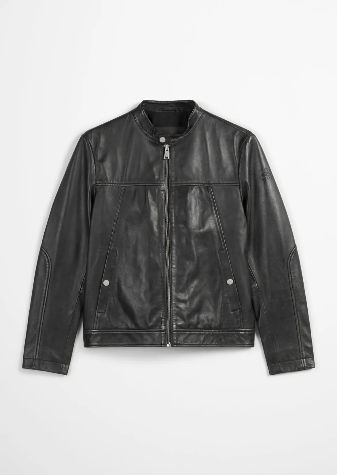 Lederjacke im Biker-Style regular aus edlem Lammleder