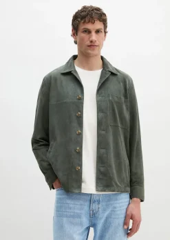 Lederjacke regular aus weichem Veloursleder