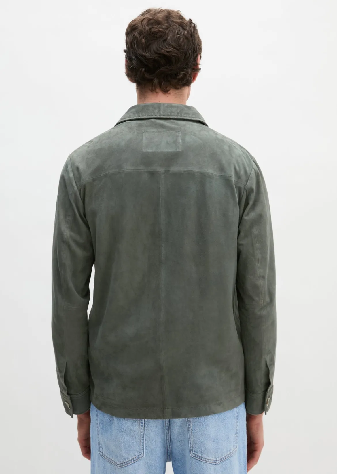 Lederjacke regular aus weichem Veloursleder
