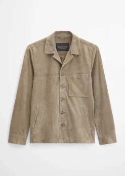 Lederjacke regular aus weichem Veloursleder
