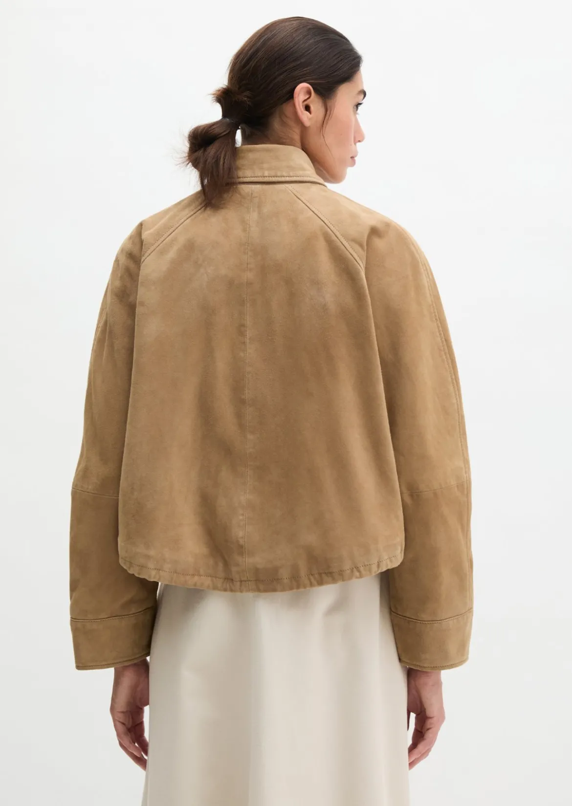 Lederjacke relaxed aus weichem Ziegen-Veloursleder