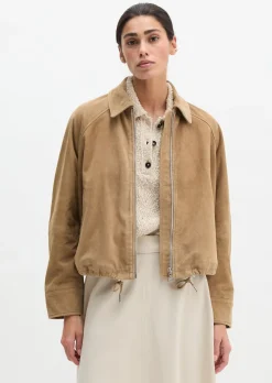Lederjacke relaxed aus weichem Ziegen-Veloursleder