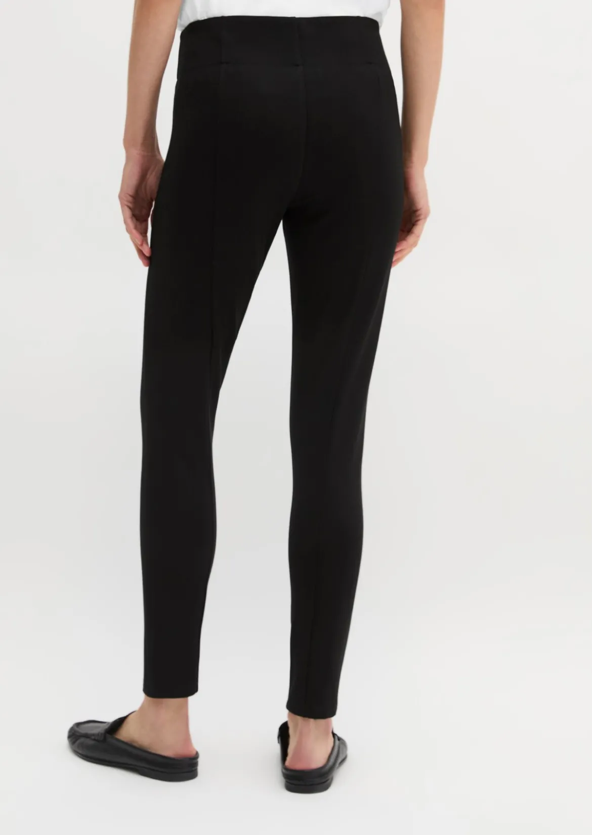 Leggings skinny mit breitem Bund