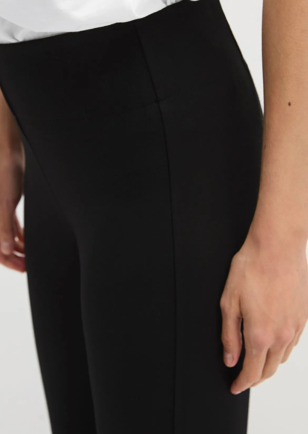 Leggings skinny mit breitem Bund