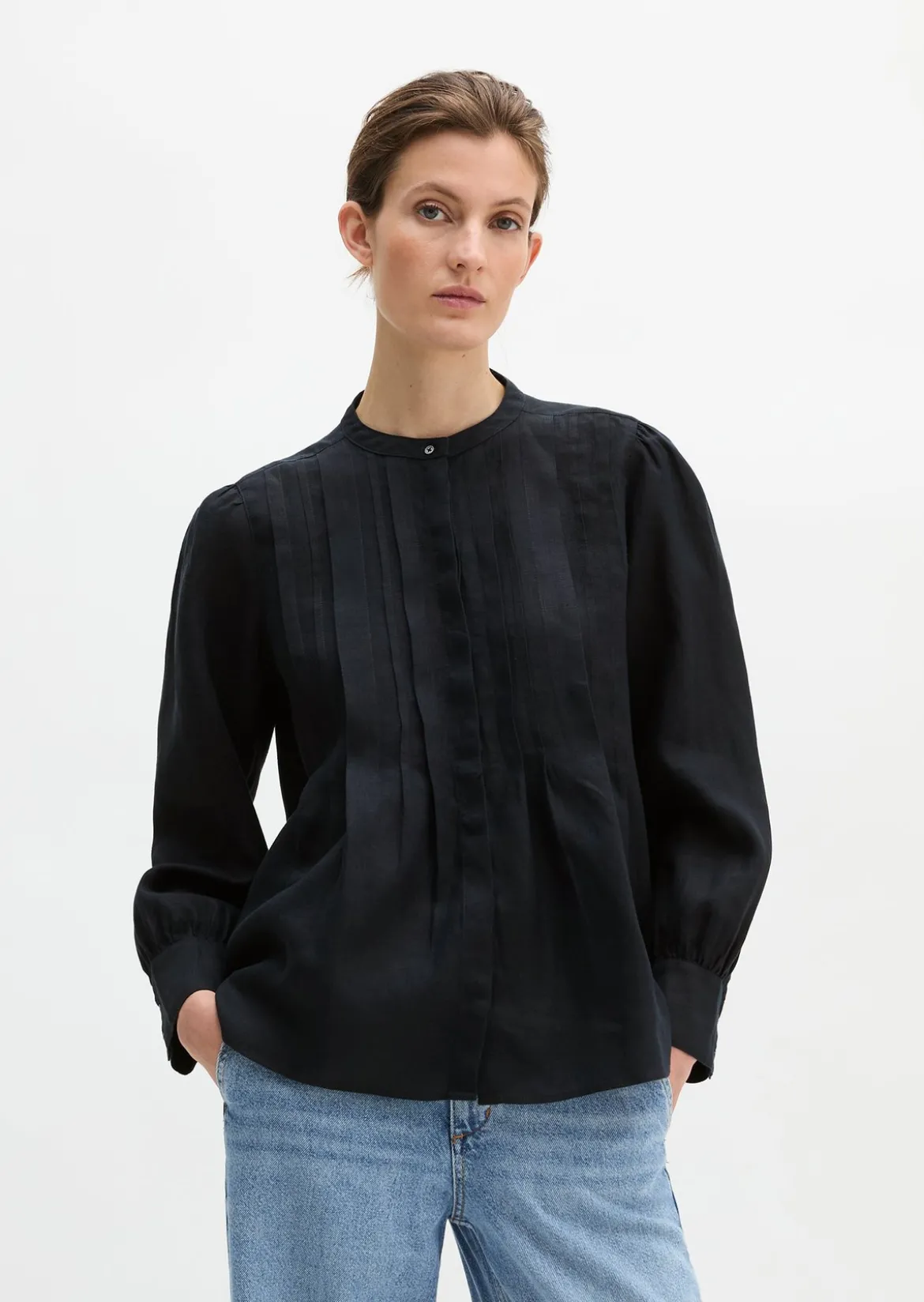 Leinenbluse A-Shape mit natürlich kühlender Funktion