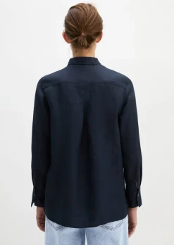 Leinen-Bluse regular aus leichter Qualität