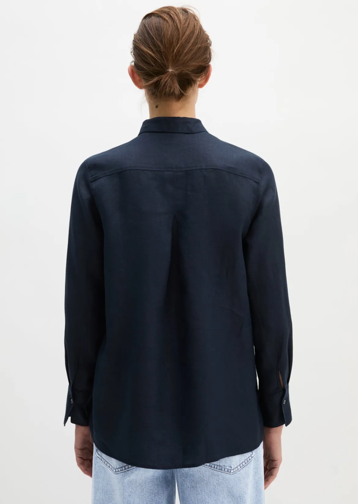 Leinen-Bluse regular aus leichter Qualität