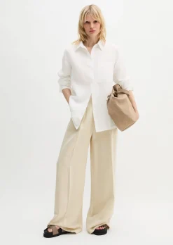 Leinen-Bluse regular aus leichter Qualität