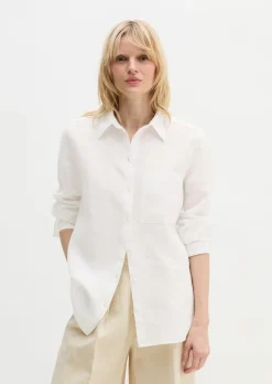 Leinen-Bluse regular aus leichter Qualität