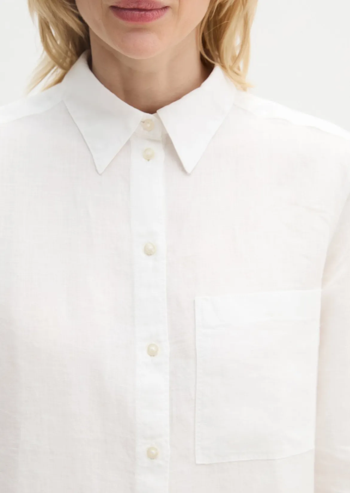 Leinen-Bluse regular aus leichter Qualität