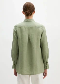 Leinen-Bluse regular aus leichter Qualität