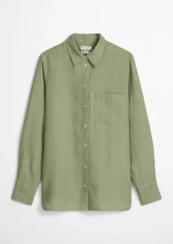 Leinen-Bluse regular aus leichter Qualität