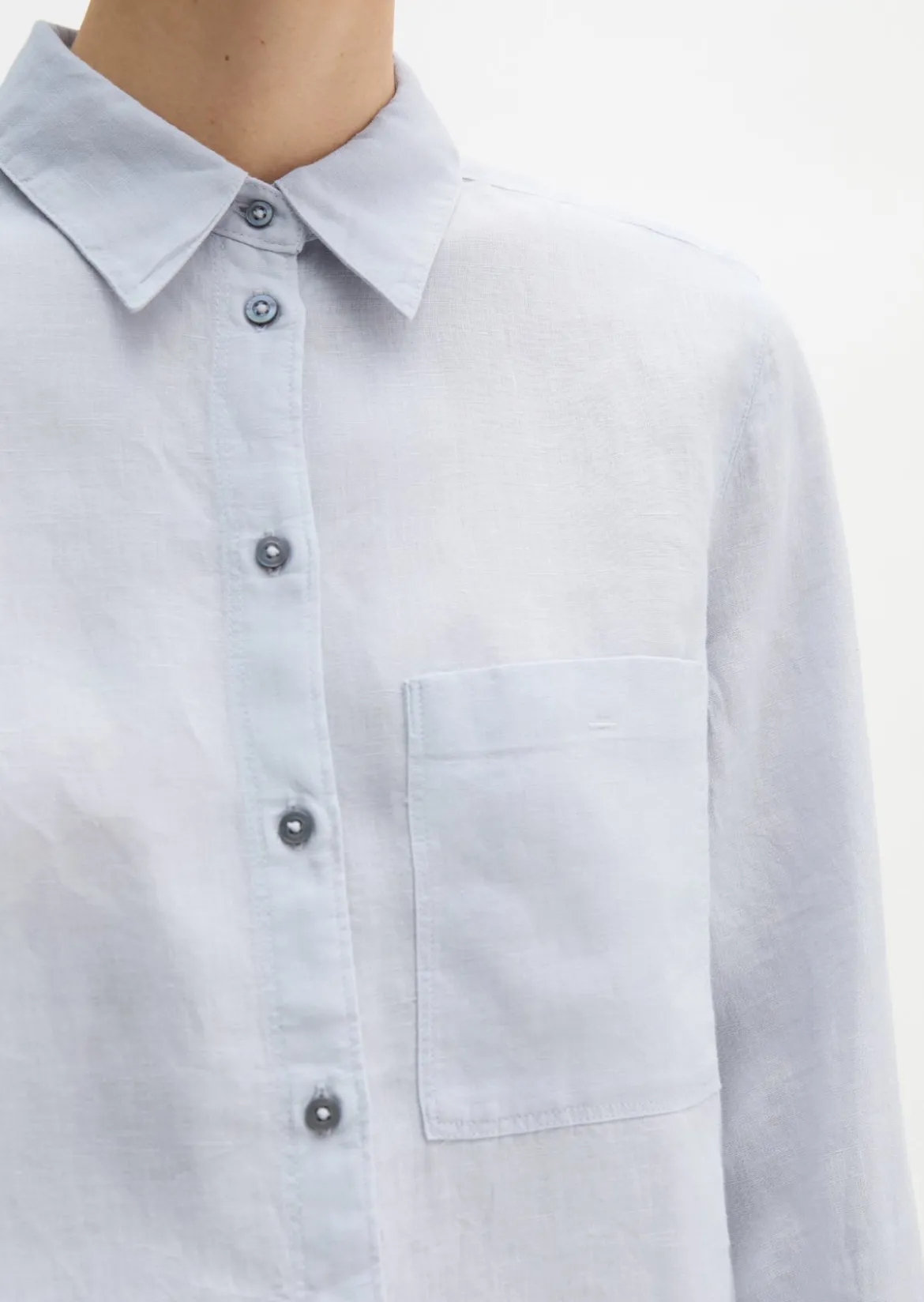 Leinen-Bluse regular aus leichter Qualität