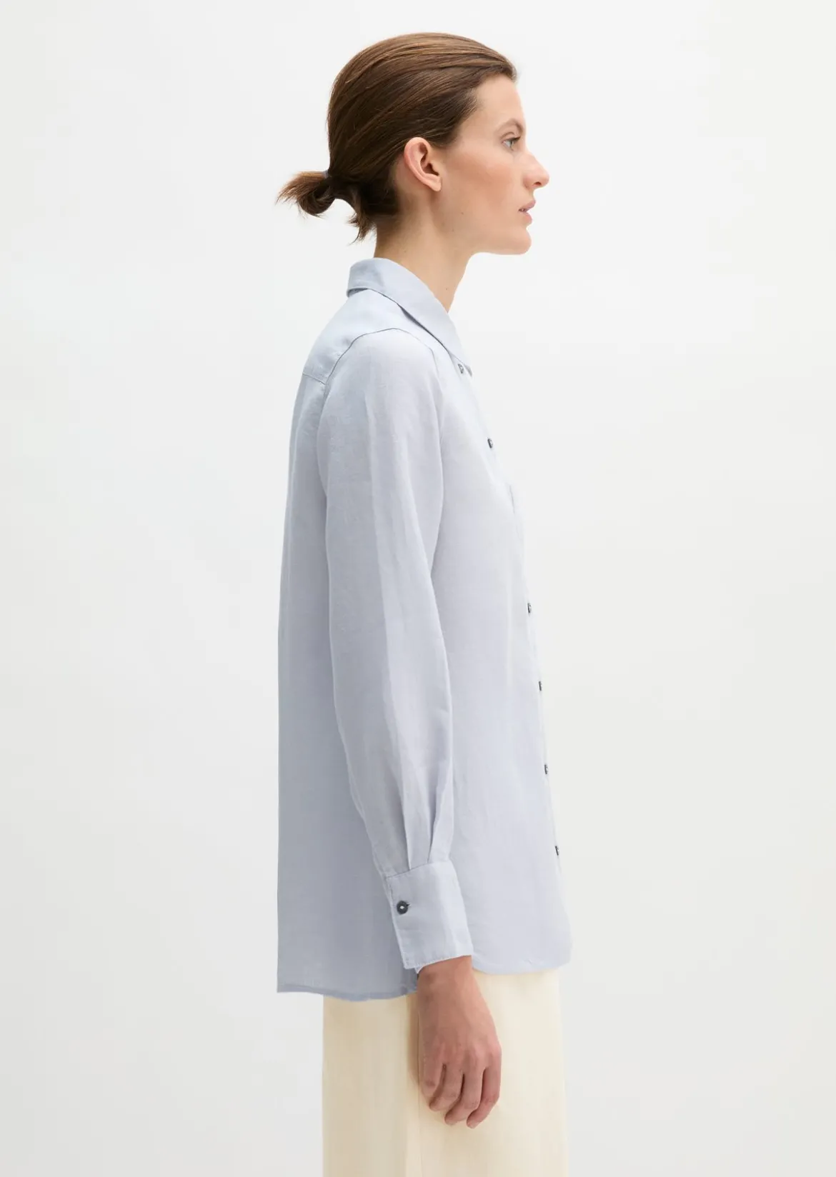 Leinen-Bluse regular aus leichter Qualität