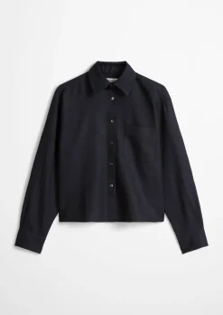 Leinenbluse regular mit natürlich kühlender Funktion