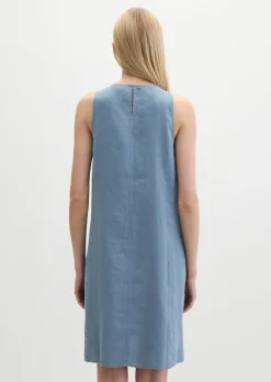 Leinen-Etuikleid shaped mit Eingrifftaschen