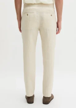 Leinenhose Model Morot Jogger mit elastischem Bund