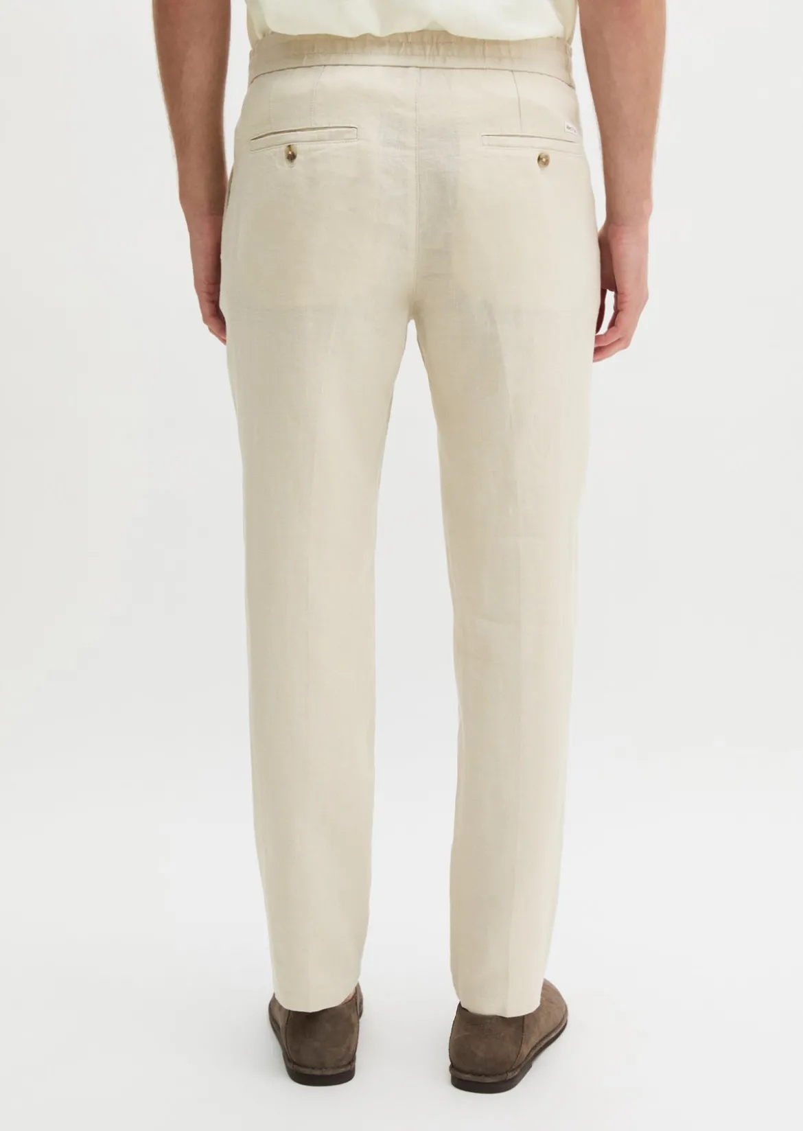 Leinenhose Model Morot Jogger mit elastischem Bund