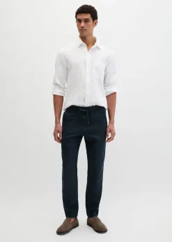 Leinenhose Model Morot Jogger mit elastischem Bund