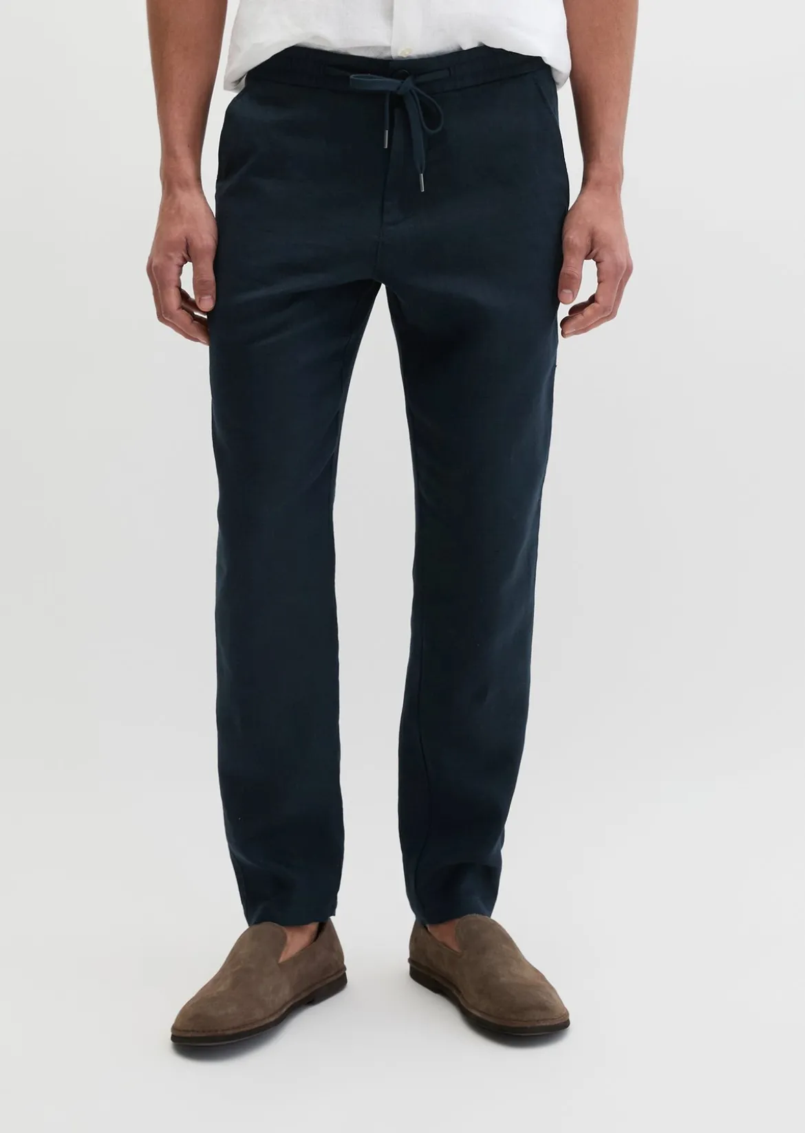 Leinenhose Model Morot Jogger mit elastischem Bund