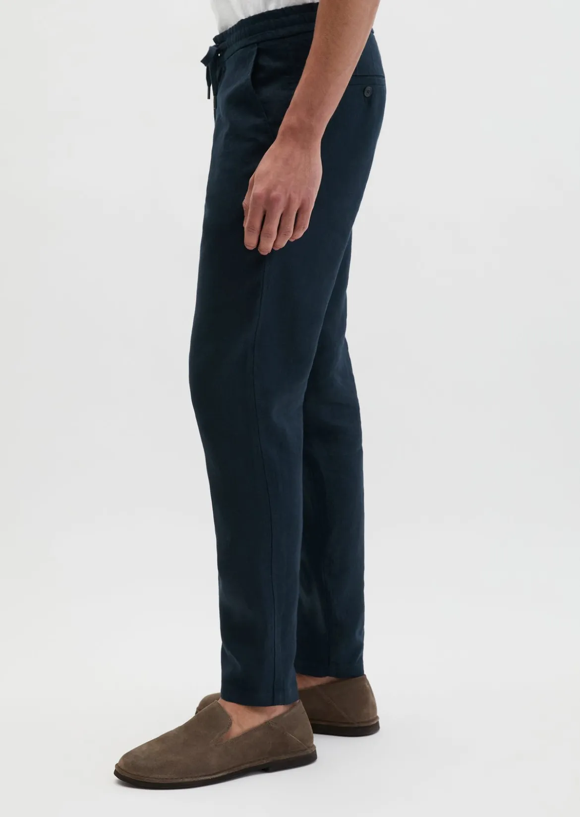 Leinenhose Model Morot Jogger mit elastischem Bund