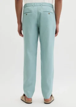 Leinenhose Model Osby Jogger pleats mit elastischem Bund