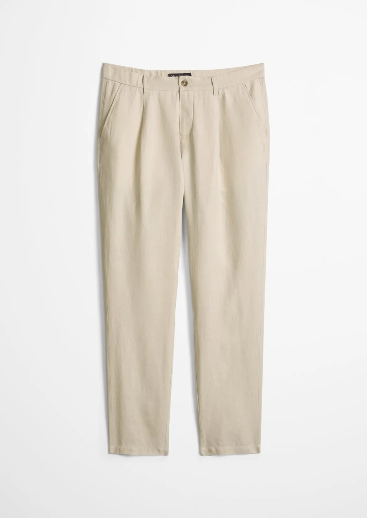 Leinenhose Model Osby Jogger pleats mit elastischem Bund
