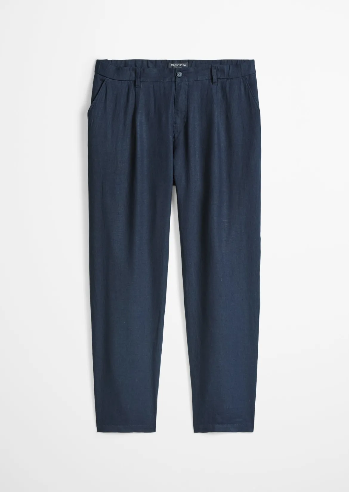 Leinenhose Model Osby Jogger pleats mit elastischem Bund