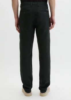 Leinenhose Model Osby Jogger pleats mit elastischem Bund