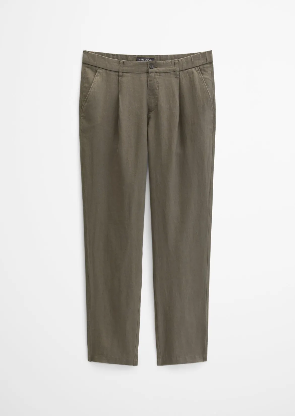 Leinenhose Model Osby Jogger pleats mit elastischem Bund