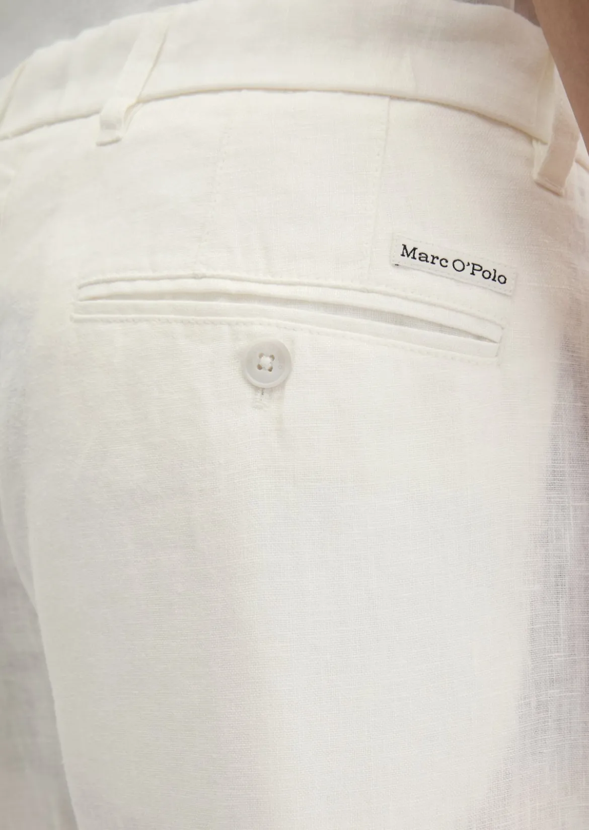 Leinenhose Model Osby Jogger pleats mit elastischem Bund