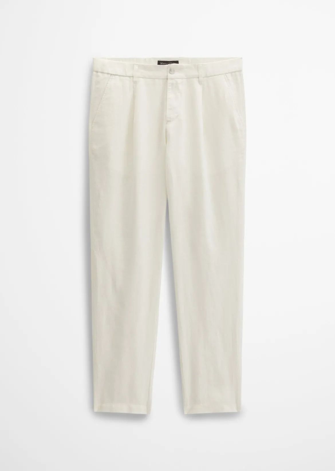 Leinenhose Model Osby Jogger pleats mit elastischem Bund