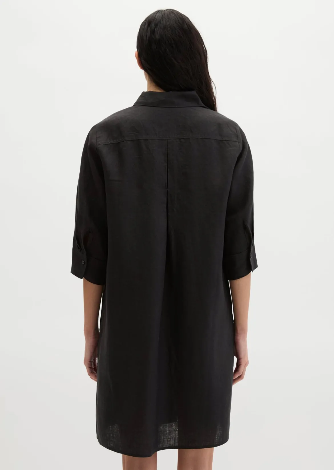 Leinenkleid loose mit nahtfeinem Reißverschluss