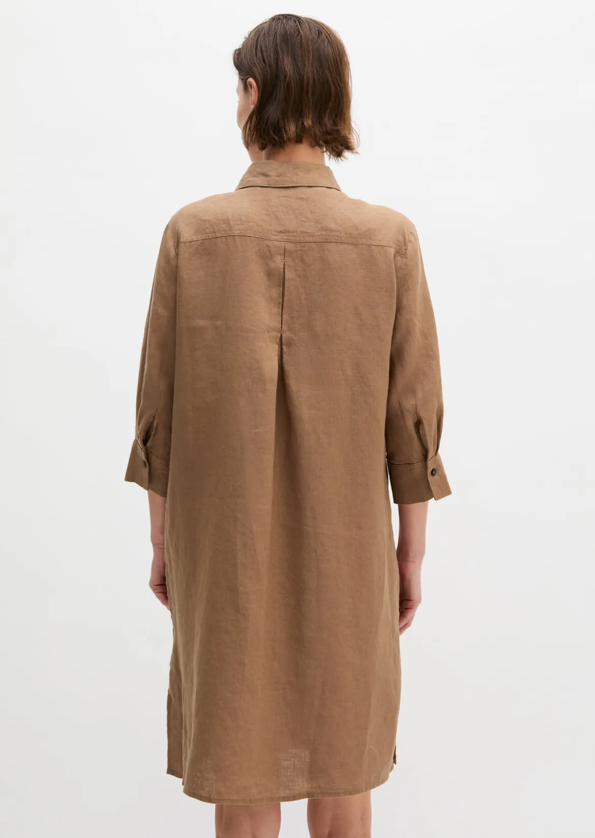 Leinenkleid loose mit nahtfeinem Reißverschluss