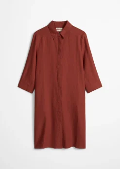 Leinenkleid loose mit nahtfeinem Reißverschluss