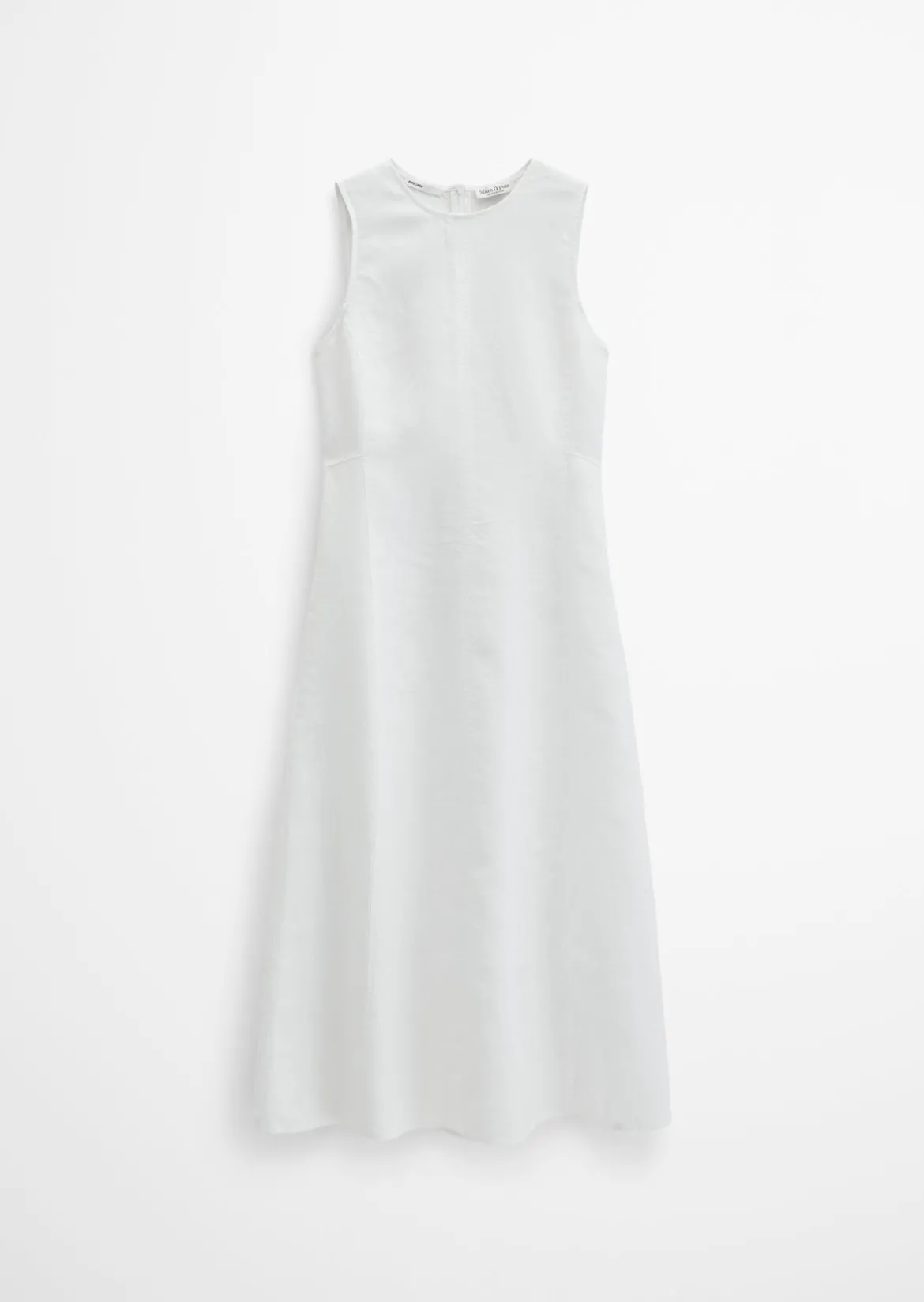 Leinenkleid shaped mit nahtfeinem Reißverschluss