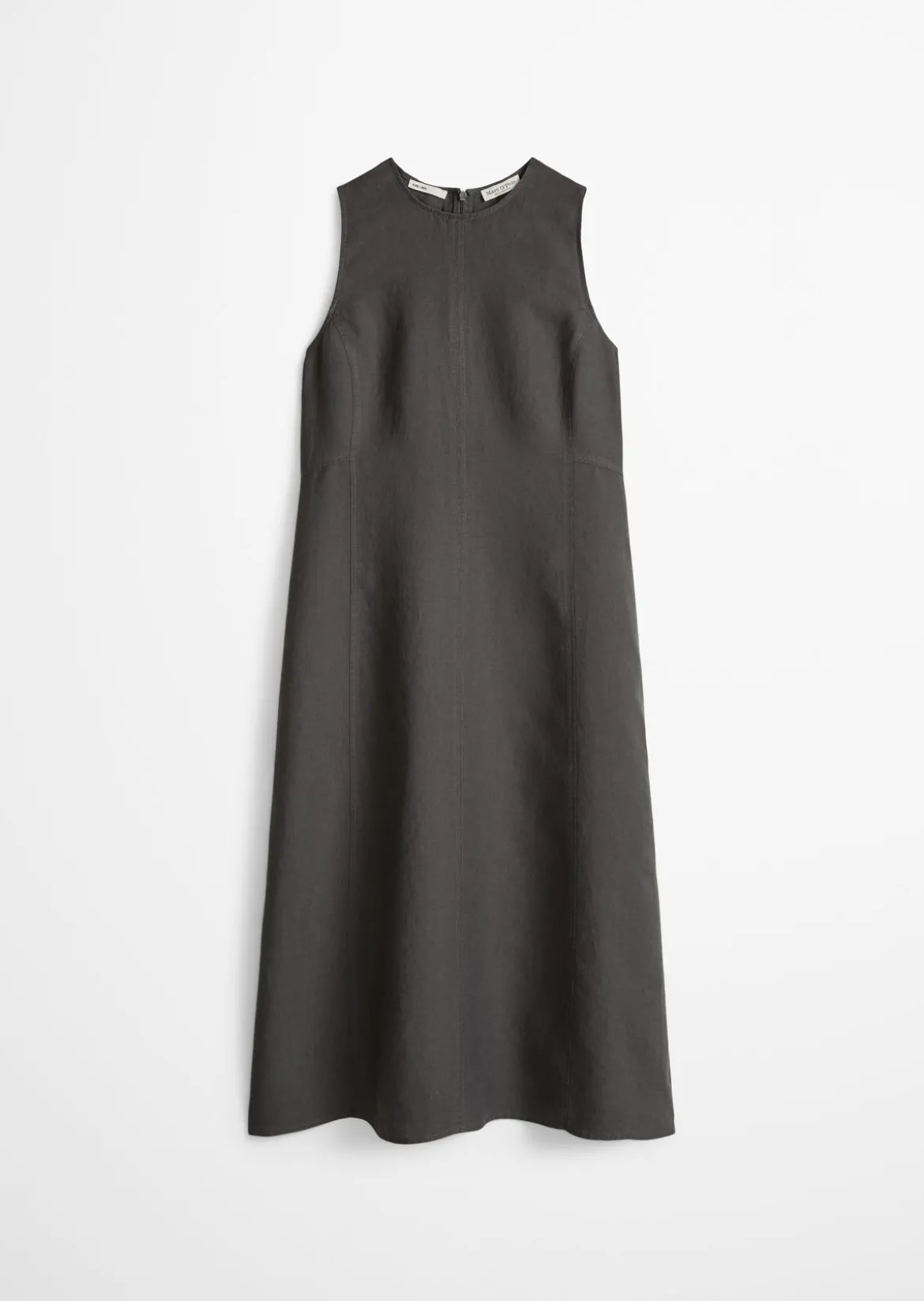 Leinenkleid shaped mit nahtfeinem Reißverschluss