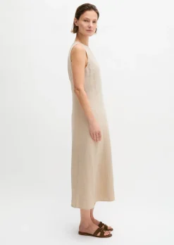 Leinenkleid shaped mit nahtfeinem Reißverschluss