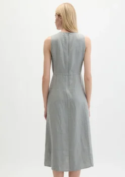 Leinenkleid shaped mit nahtfeinem Reißverschluss