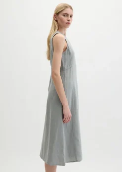 Leinenkleid shaped mit nahtfeinem Reißverschluss