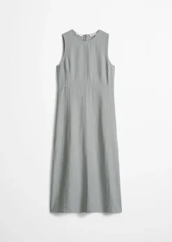 Leinenkleid shaped mit nahtfeinem Reißverschluss