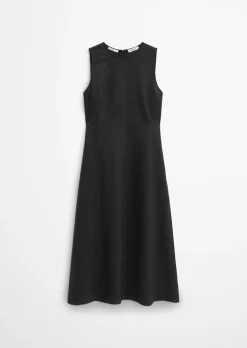 Leinenkleid shaped mit nahtfeinem Reißverschluss