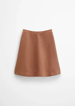 Leinenrock A-Shape mit nahtfeinem Reißverschluss